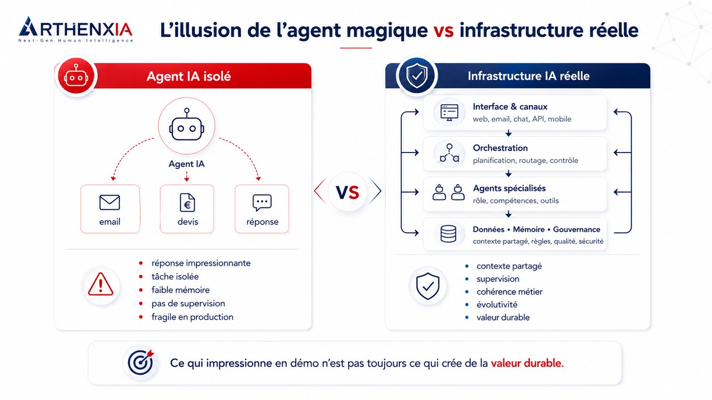 L'illusion de l'agent magique vs infrastructure réelle